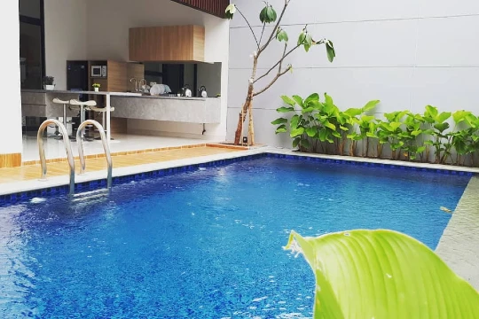 Villa Sasmaya - Kitchen _ Pool